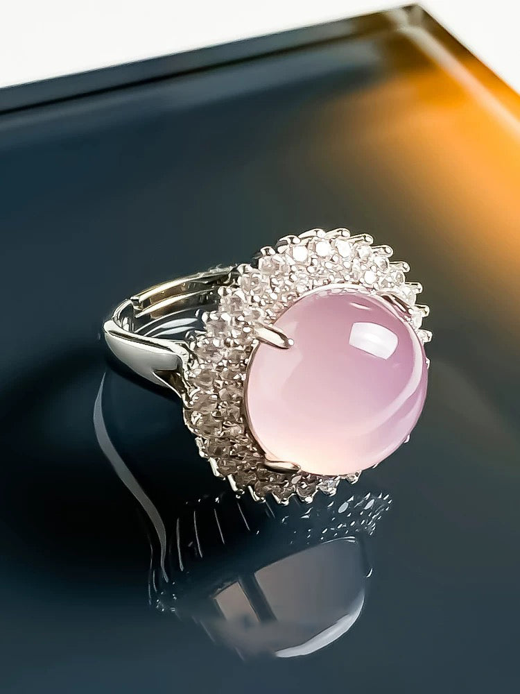 Pink gemstone ring