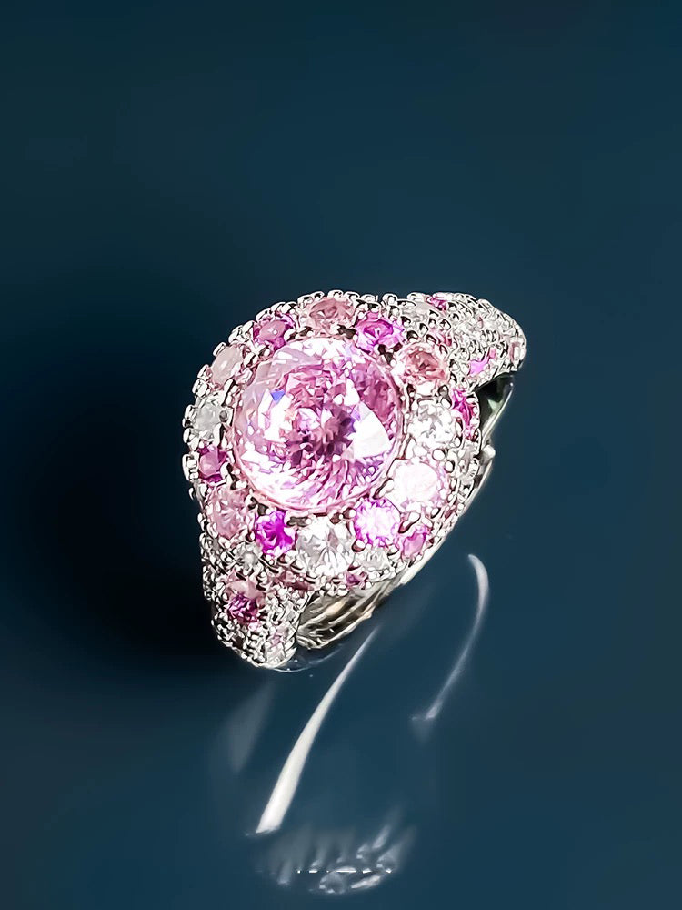 Pink gemstone ring