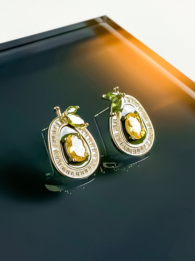 Yellow earrings