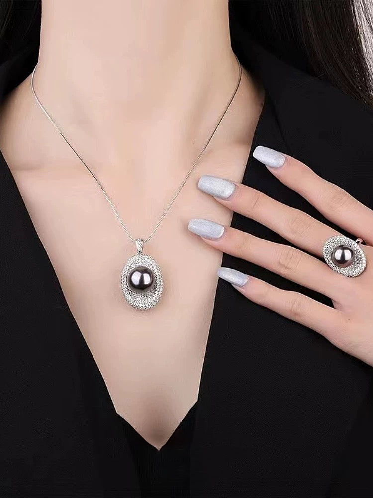 Tahiti Grey Pearl Ring