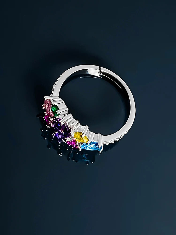 Colored gemstone ring