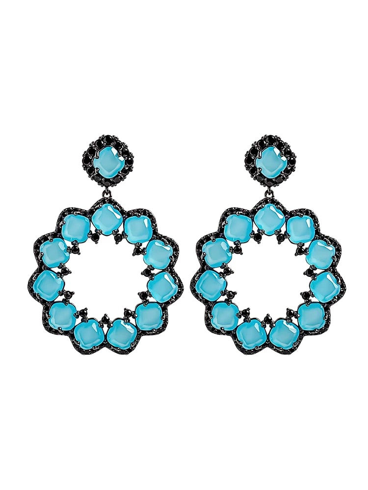 Blue earrings
