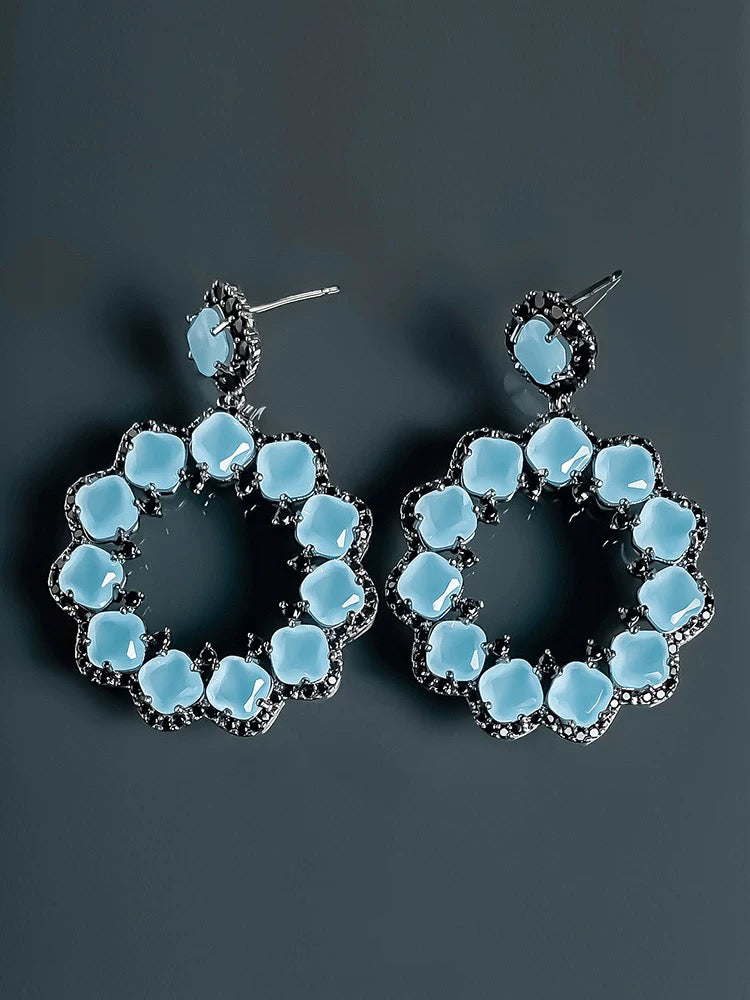 Blue earrings