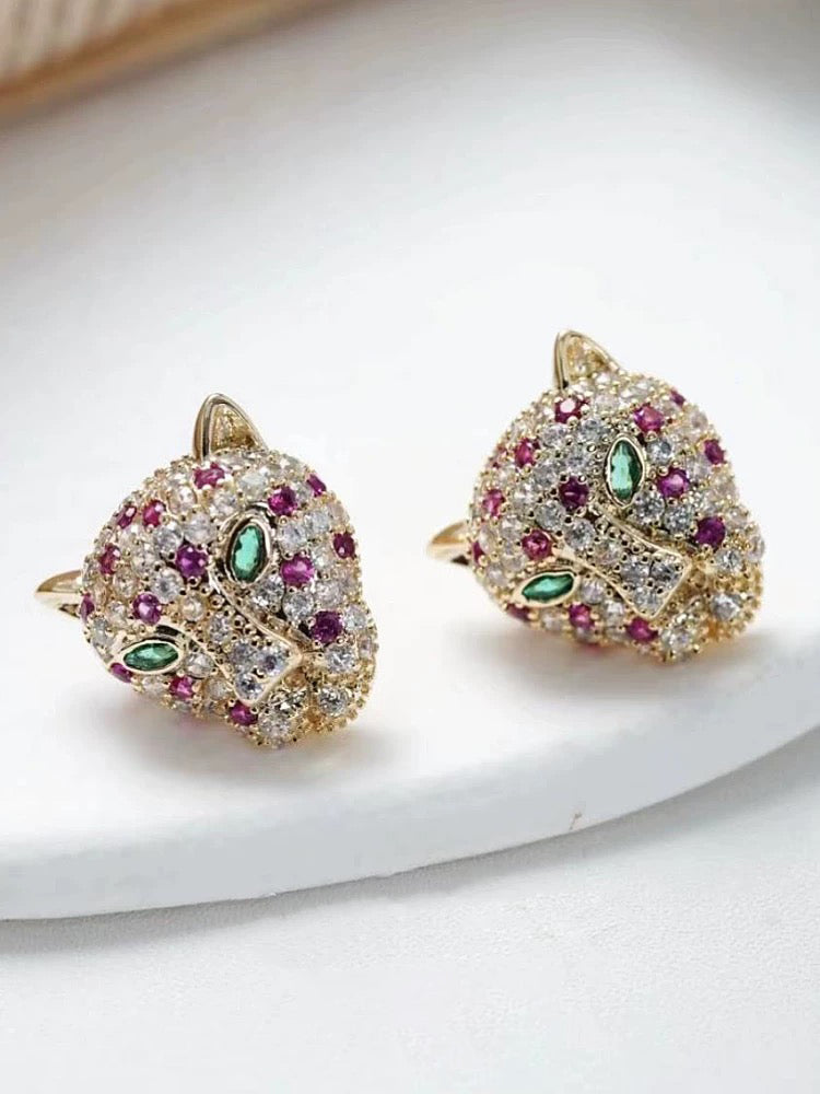 Leopard earring