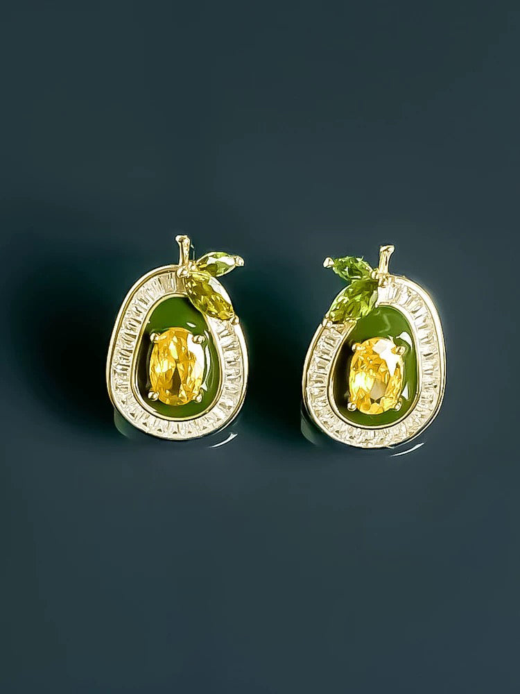 Yellow earrings