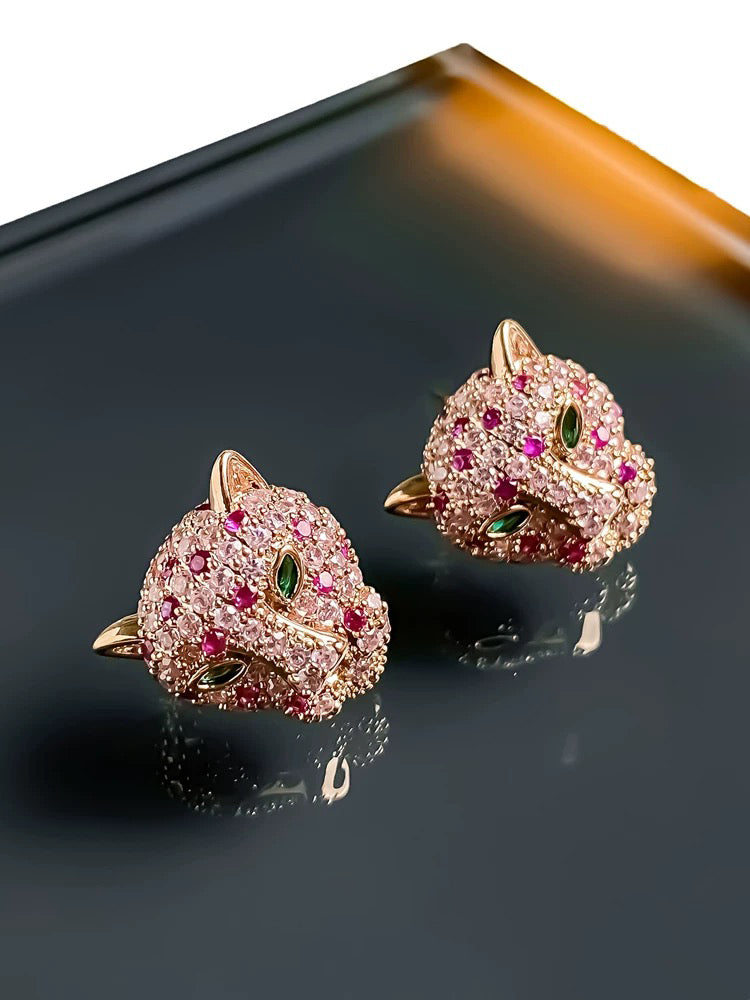 Leopard earring