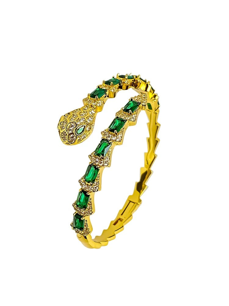 Serpentine full diamond bracelet