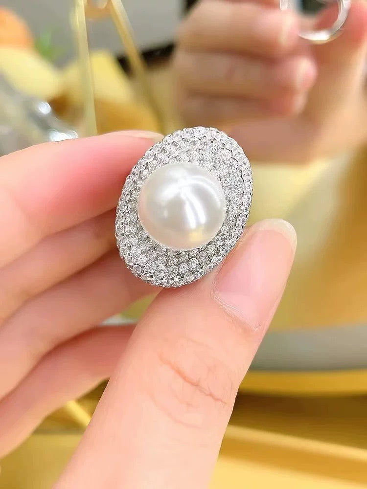 Tahiti Grey Pearl Ring