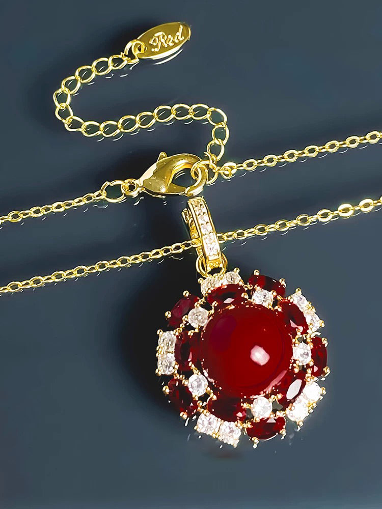 Red Pearl Necklace