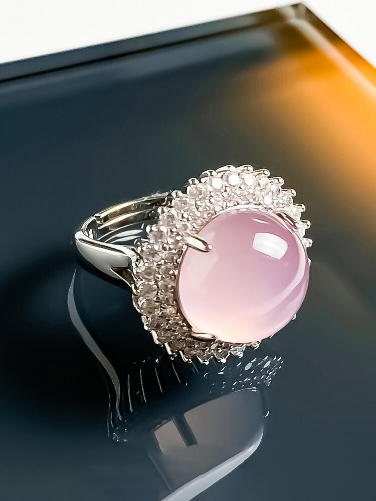 Pink gemstone ring