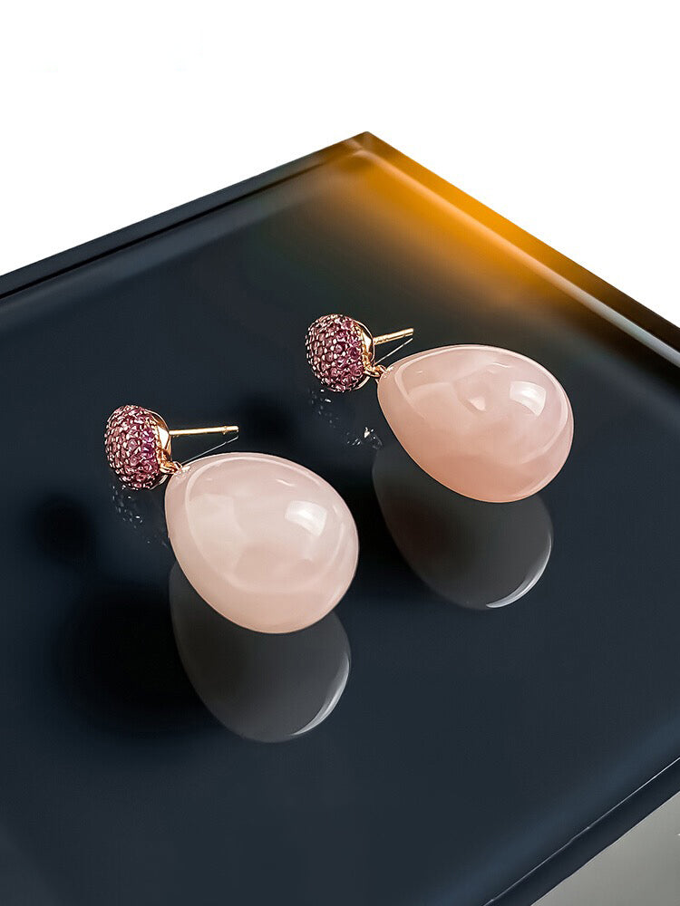 Pink earrings