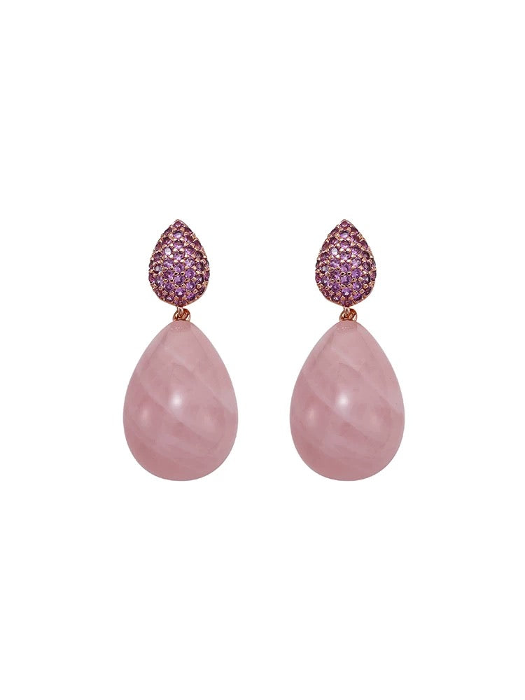 Pink earrings