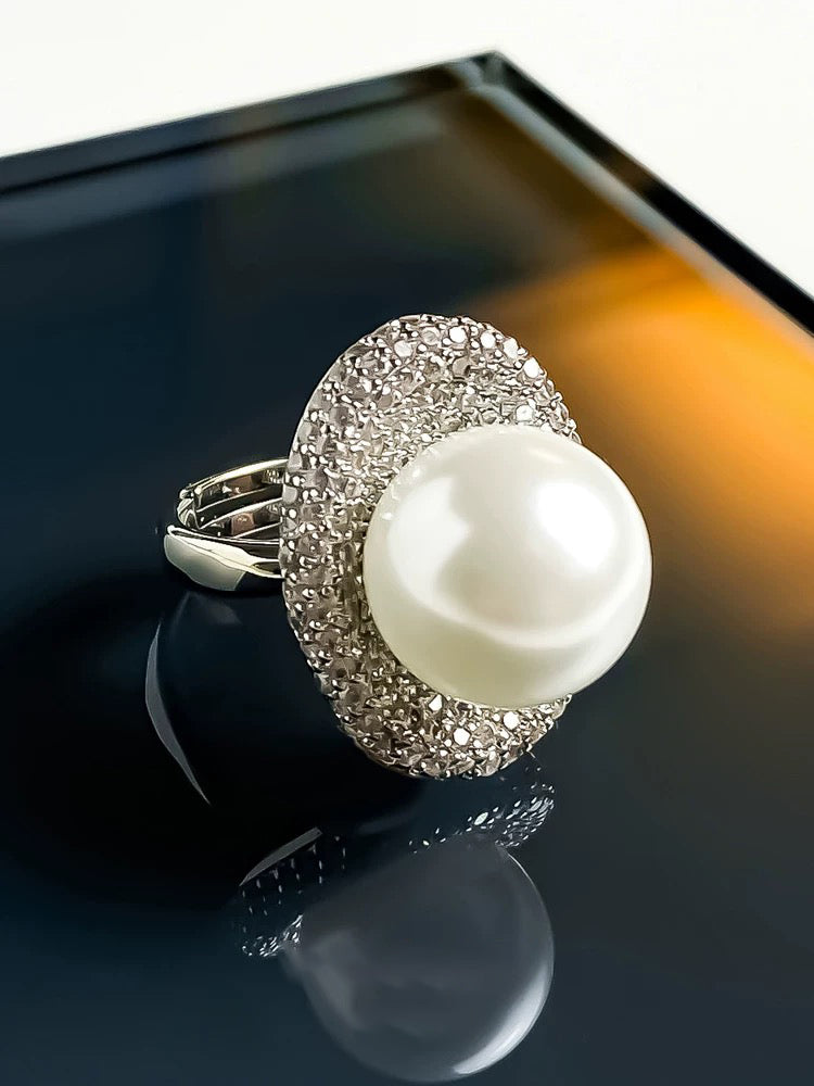Tahiti Grey Pearl Ring