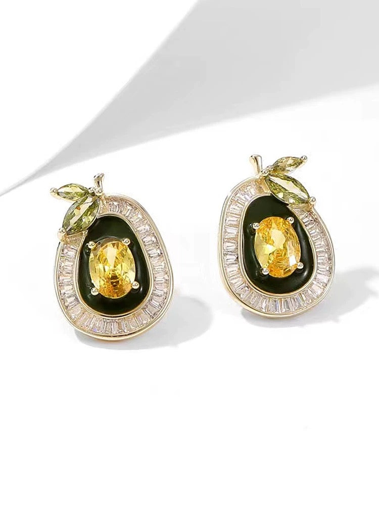 Yellow earrings