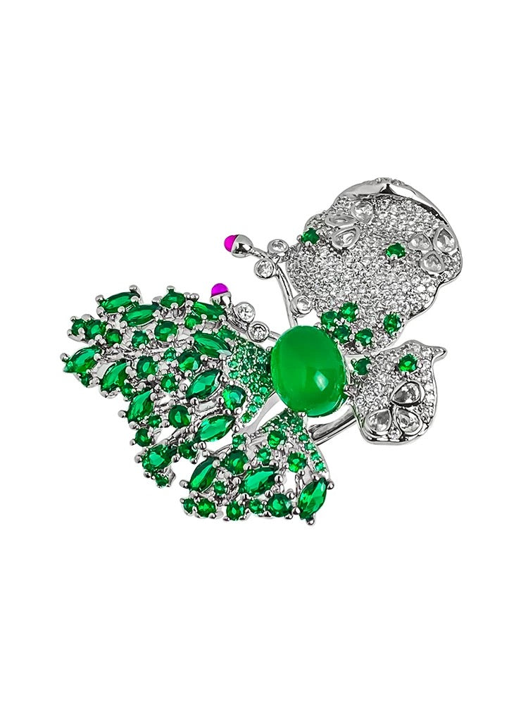 Green Butterfly Ring