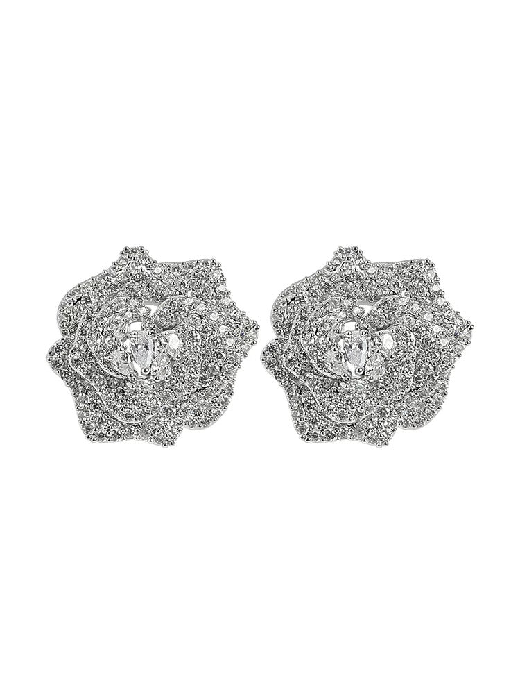 Rose earrings