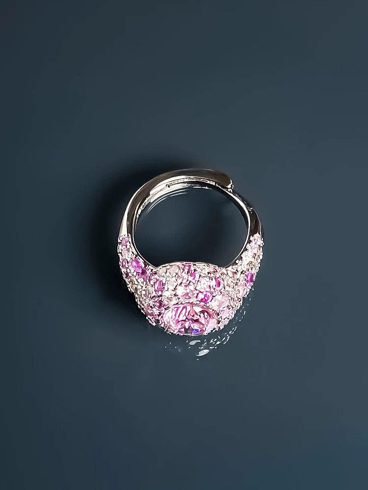 Pink gemstone ring