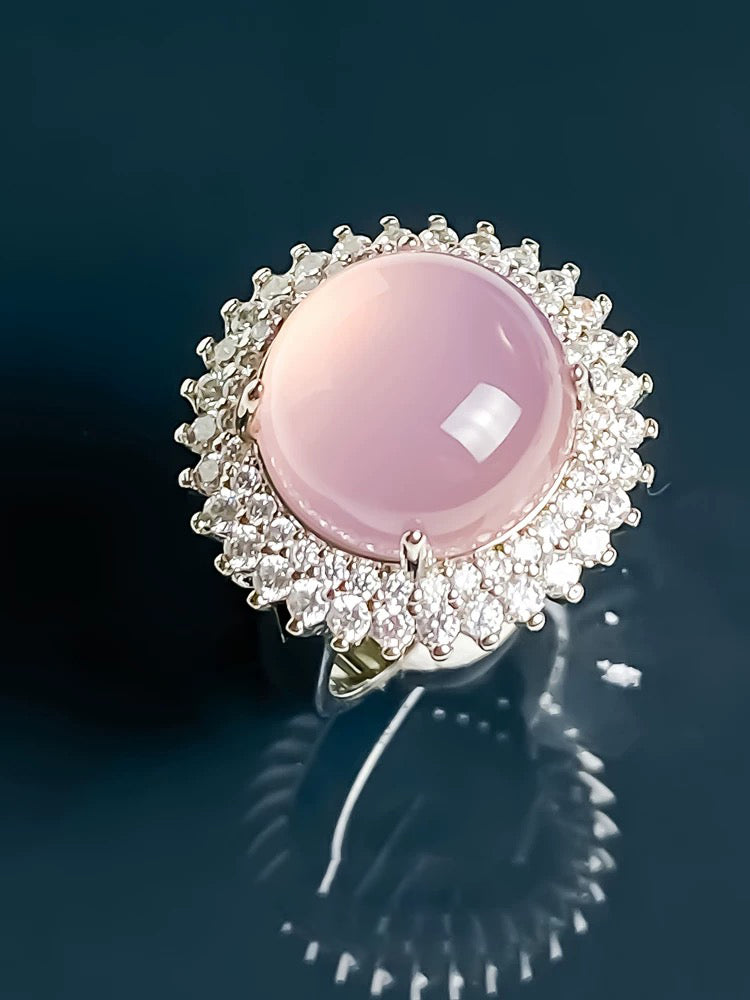 Pink gemstone ring