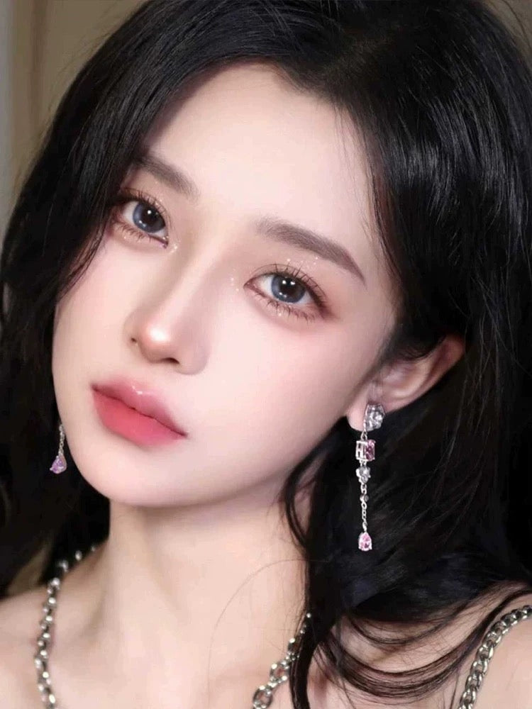 Camellia tassel earrings