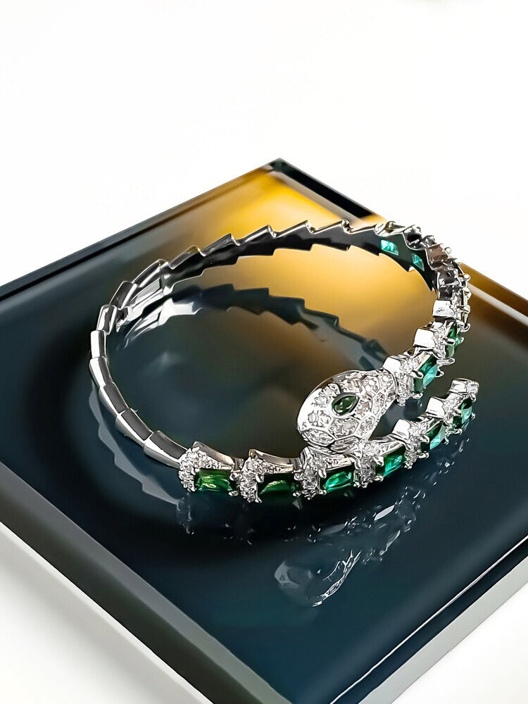 Serpentine full diamond bracelet