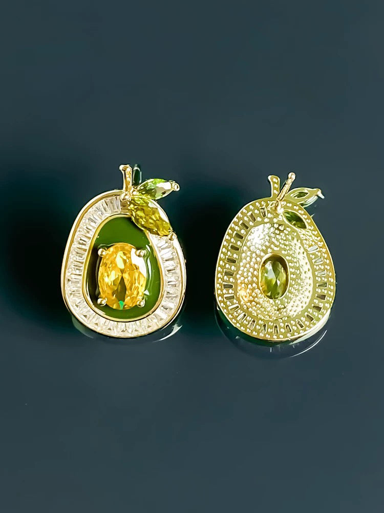 Yellow earrings