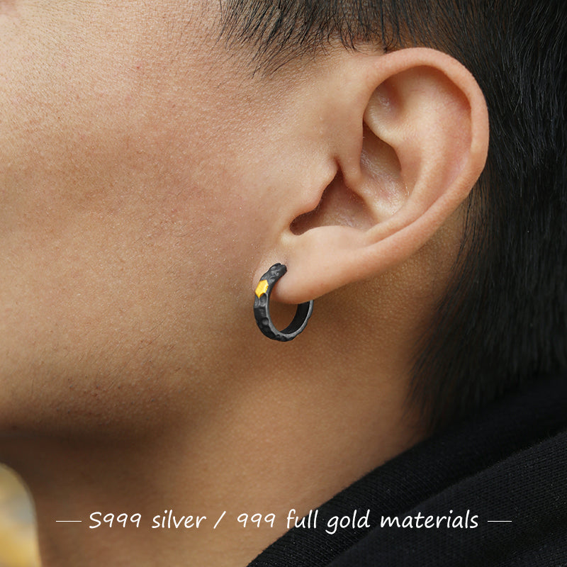 Turning stones into gold (earrings)