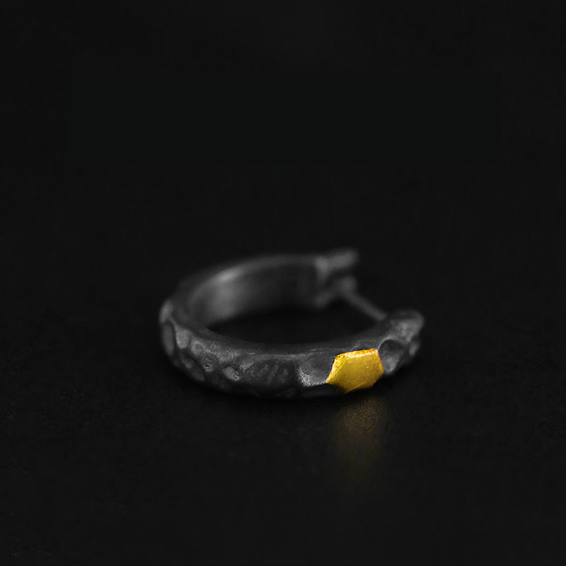Turning stones into gold (earrings)
