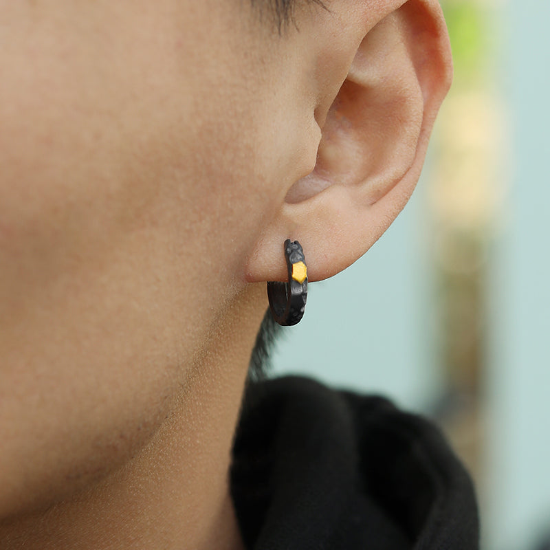 Turning stones into gold (earrings)