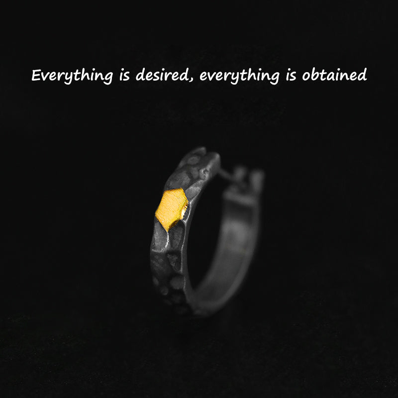 Turning stones into gold (earrings)