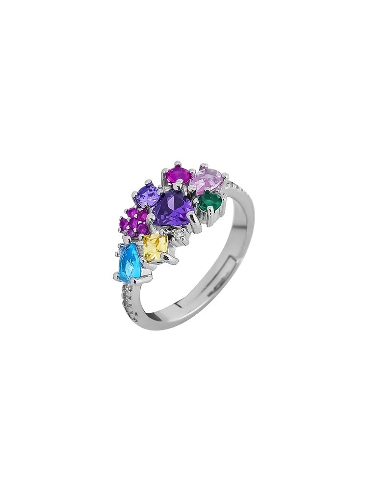 Colored gemstone ring