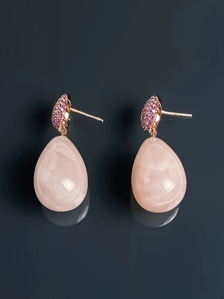 Pink earrings