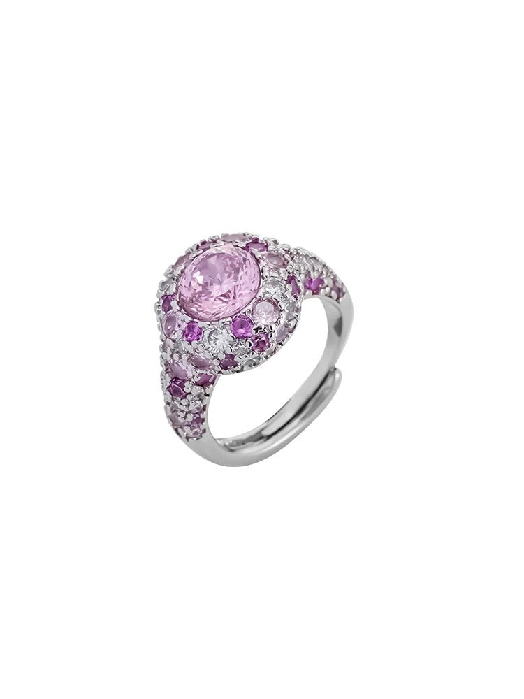 Pink gemstone ring