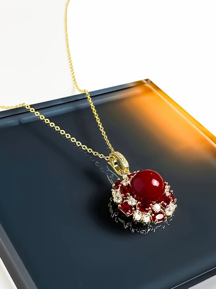 Red Pearl Necklace