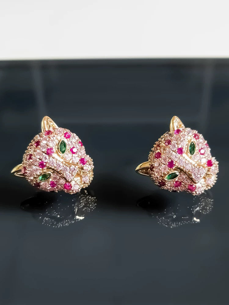 Leopard earring