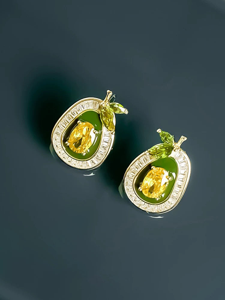 Yellow earrings