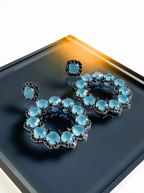 Blue earrings