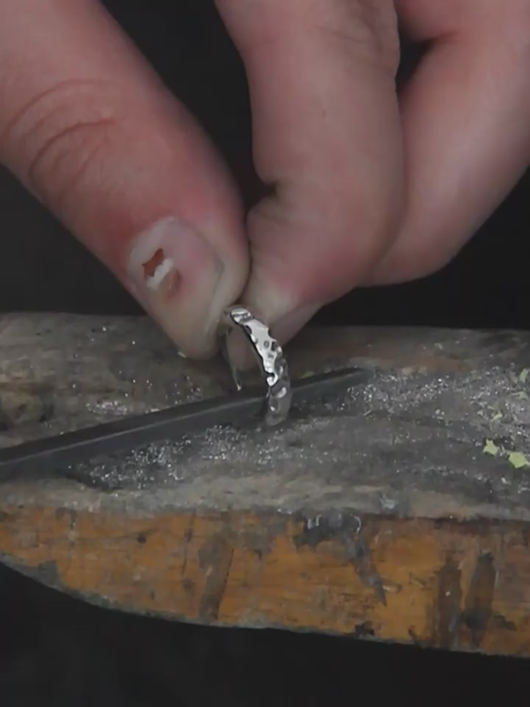 Turning stones into gold (earrings)