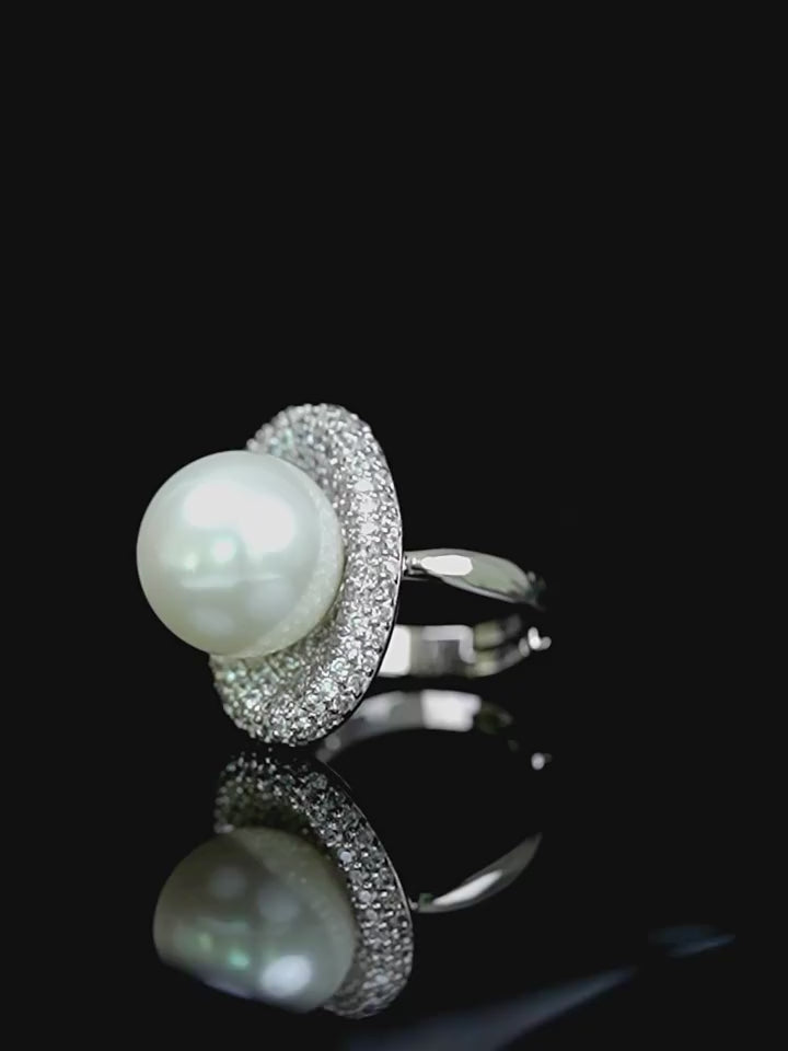 Tahiti Grey Pearl Ring