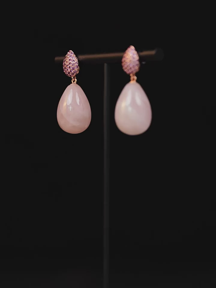 Pink earrings