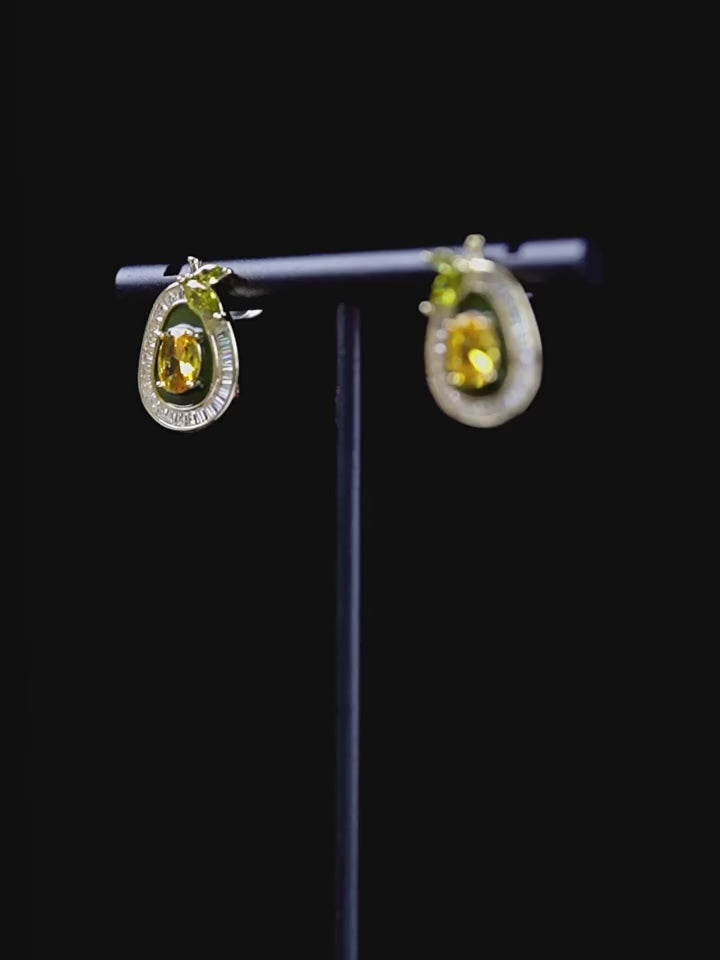 Yellow earrings