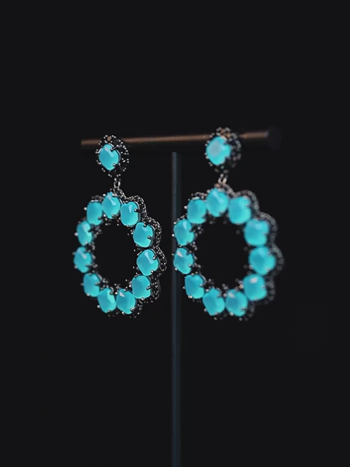 Blue earrings