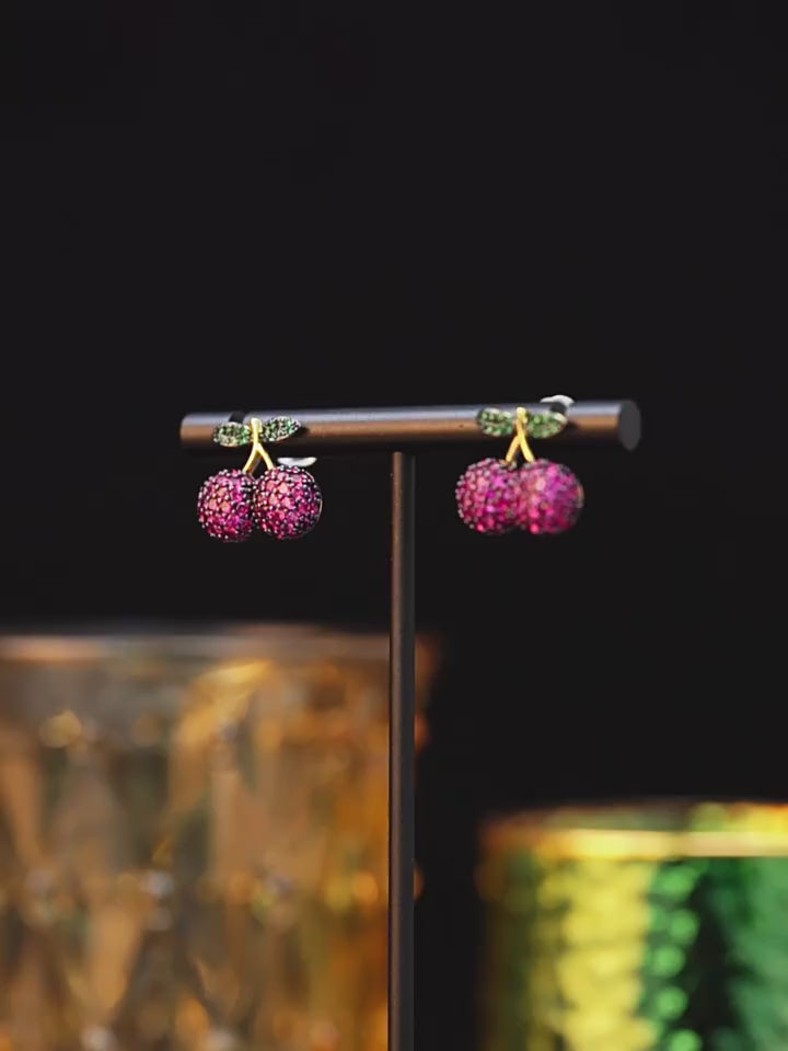 Cherry earrings