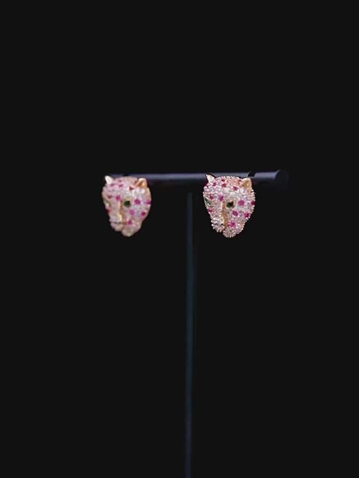 Leopard earring